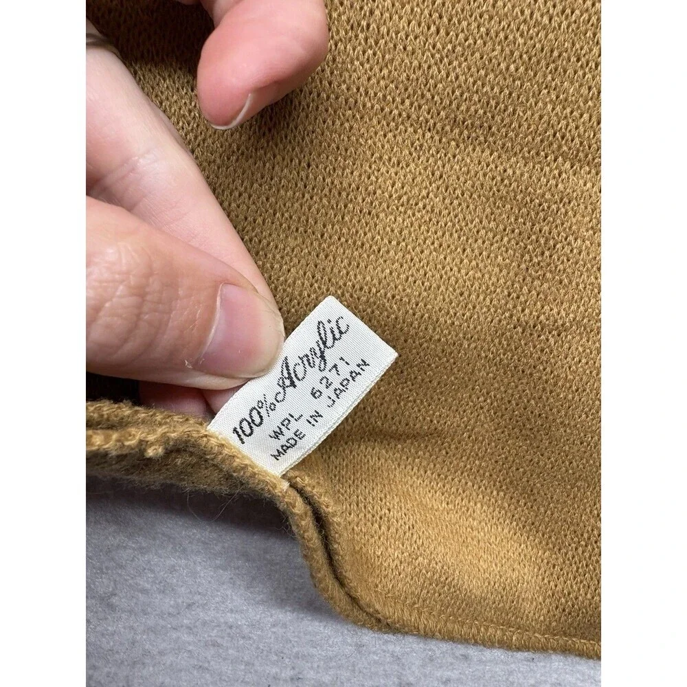 Vintage Christian Dior Dickie Neck Warmer Unisex Brown Acrylic Turtleneck Retro